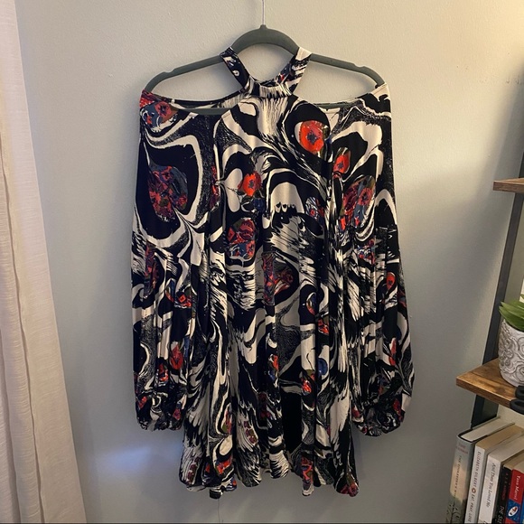 Free People Drift Away Cold Shoulder Tunic Dress - Picture 4 of 7